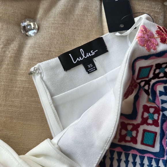 Lulus-Rhythm is Gonna Get You Embroidered White Shorts - Picture 7 of 7